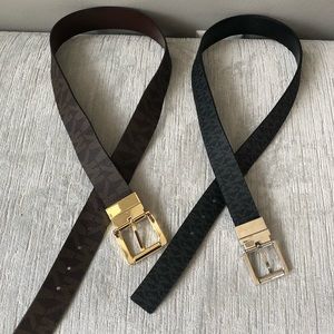 2 Reversible Michael Kors belts